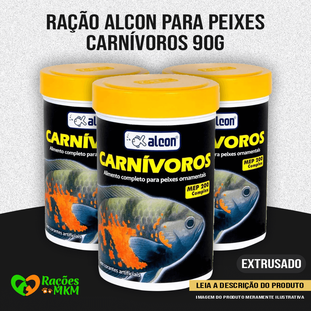 Ração Alcon Para Peixes Carnívoros 90g